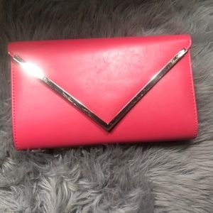 NWT Aldo pink envelope clutch